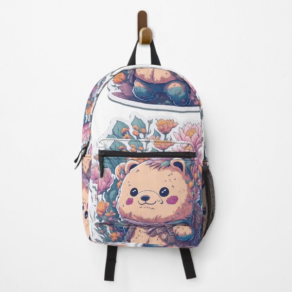 Item preview, Adorable baby bear among beautiful flowers designed and sold by Natcharee.