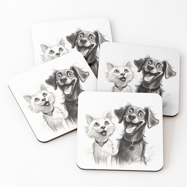 Item preview, cat and dog  designed and sold by PatternDesignh.
