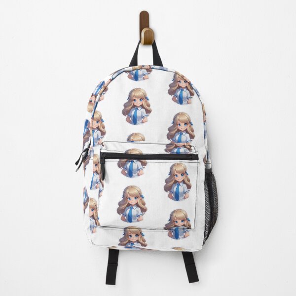 Item preview, Back-to-School Adventures 7: Happy Student with Blonde Hair in Uniform Sticker designed and sold by Kumahimeco.