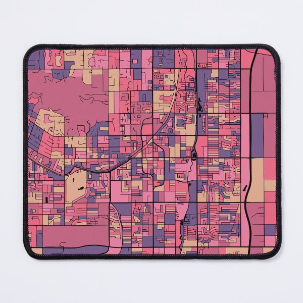 Item preview, Scottsdale Map Pattern in Purple & Pink designed and sold by PatternMaps.