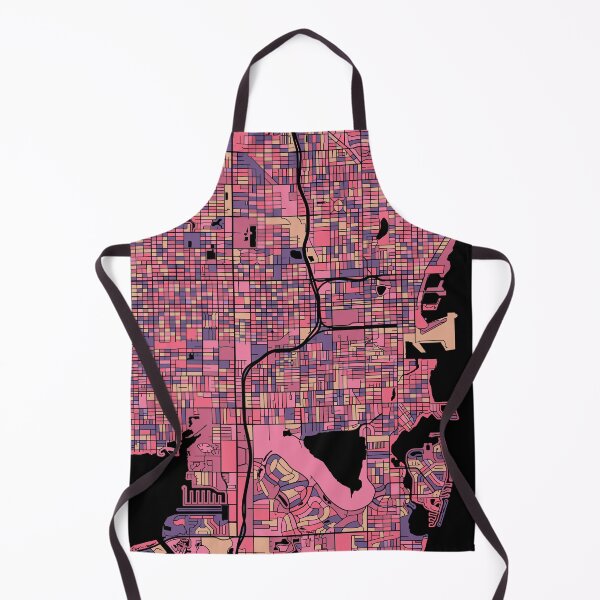 Item preview, St. Petersburg Map Pattern in Purple & Pink designed and sold by PatternMaps.
