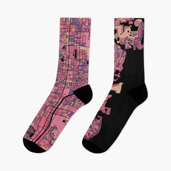 Item preview, St. Petersburg Map Pattern in Purple & Pink designed and sold by PatternMaps.