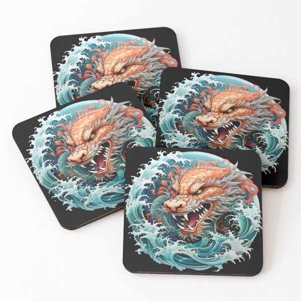 Item preview, A slithering sea dragon monster in the big waves 5 designed and sold by eyestetix.