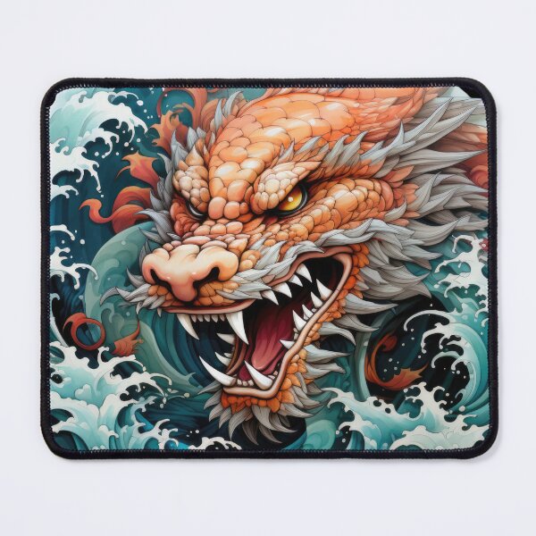 Item preview, A slithering sea dragon monster in the big waves 5 designed and sold by eyestetix.