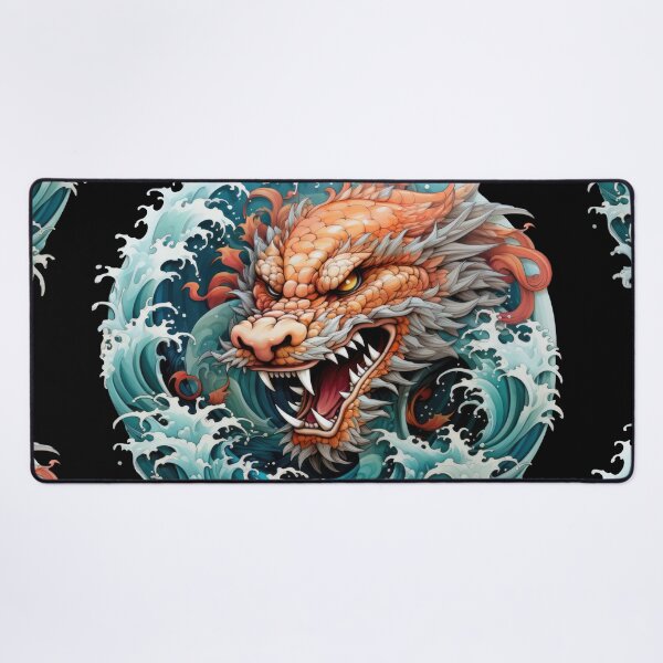 Item preview, A slithering sea dragon monster in the big waves 5 designed and sold by eyestetix.