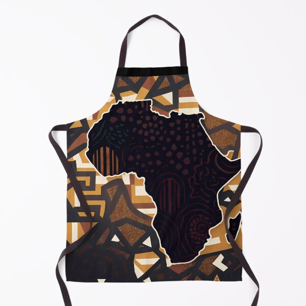 Item preview, "Cultural Exploration: Map of Africa in Bogolan Cloth" designed and sold by Art-Vortex-fr.