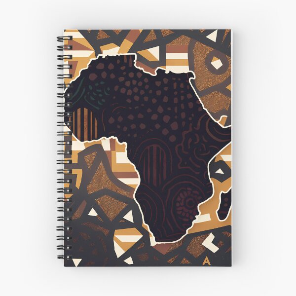 Item preview, "Cultural Exploration: Map of Africa in Bogolan Cloth" designed and sold by Art-Vortex-fr.