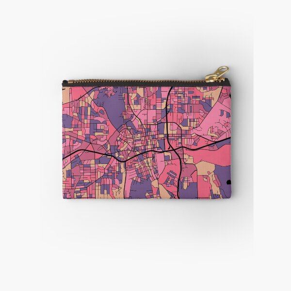 Item preview, Winston-Salem Map Pattern in Purple & Pink designed and sold by PatternMaps.