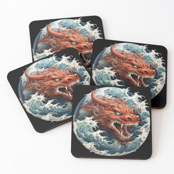 Item preview, A slithering sea dragon monster in the big waves 6 designed and sold by eyestetix.