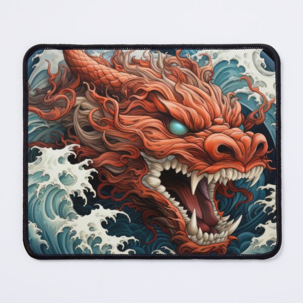 Item preview, A slithering sea dragon monster in the big waves 6 designed and sold by eyestetix.