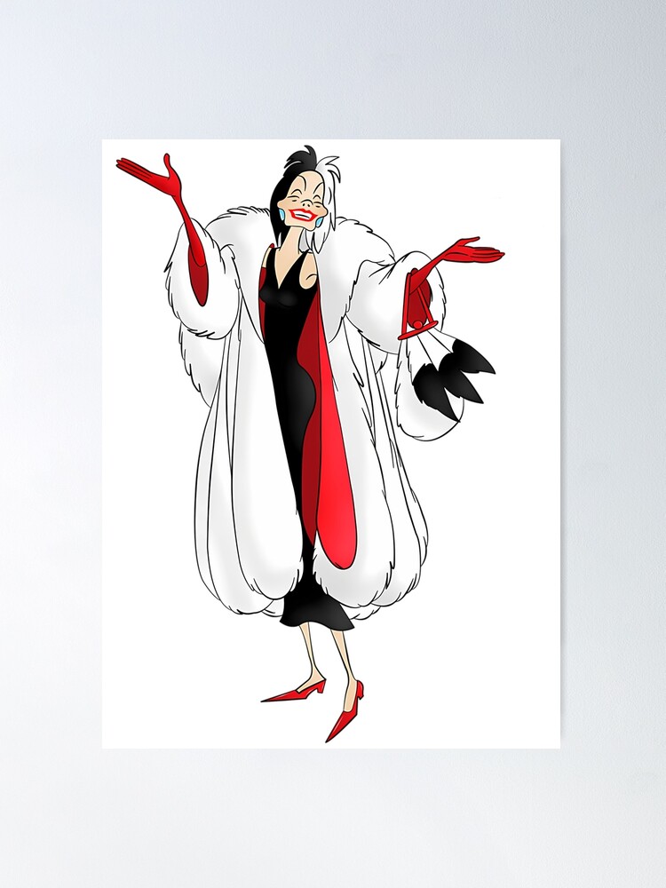 Cruella De Vil - Classic Cartoon Villain | Poster