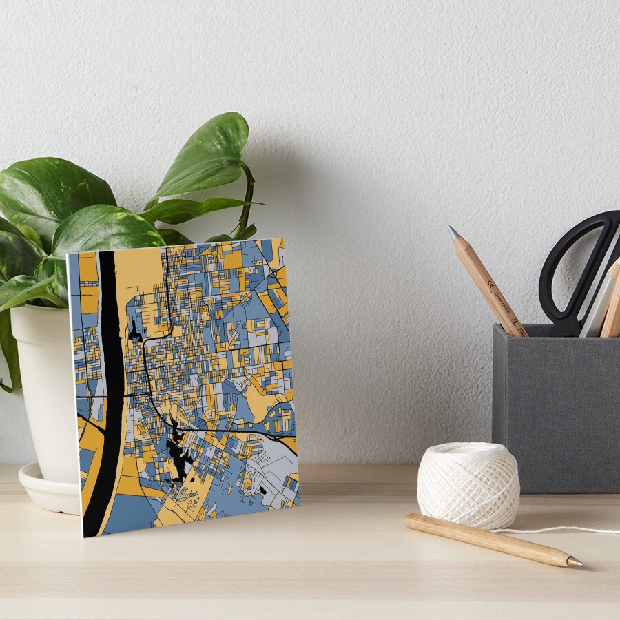 Item preview, Art Board Print designed and sold by PatternMaps.