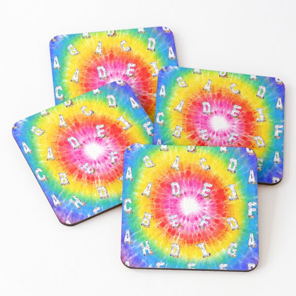 Item preview, Typography and Birds on Tie Dye Pattern designed and sold by KC Morcom.
