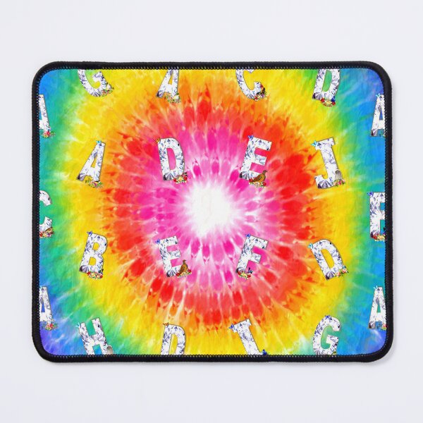 Item preview, Typography and Birds on Tie Dye Pattern designed and sold by KC Morcom.