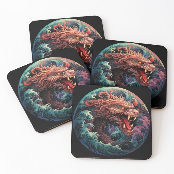 Item preview, A slithering sea dragon monster in the big waves 7 designed and sold by eyestetix.