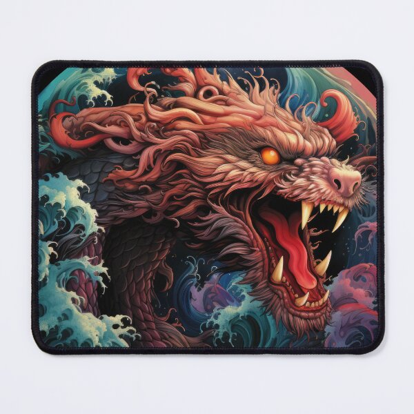 Item preview, A slithering sea dragon monster in the big waves 7 designed and sold by eyestetix.