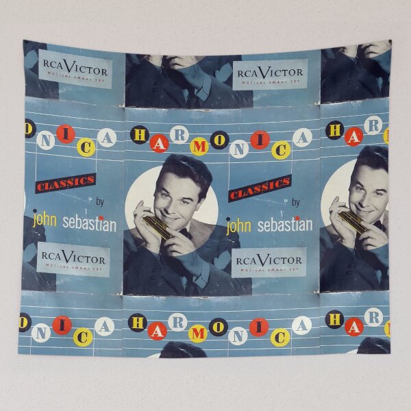 Item preview,  1940's John Sebastian Classical Harmonica Bach 78 RPM ALBUM cover designed and sold by Vintaged.