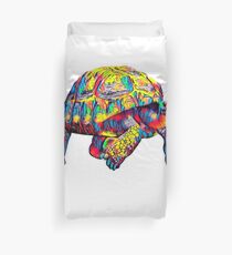 Giant Turtle T-Shirt Colorful Art Duvet Cover