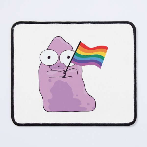 Item preview, pupa holding pride flag designed and sold by chromecrush.