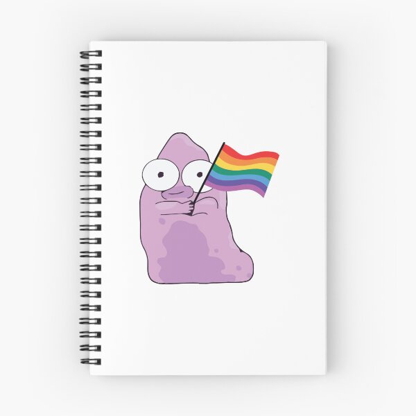 Item preview, pupa holding pride flag designed and sold by chromecrush.