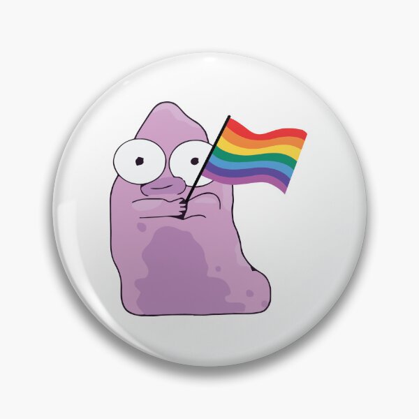 Item preview, pupa holding pride flag designed and sold by chromecrush.