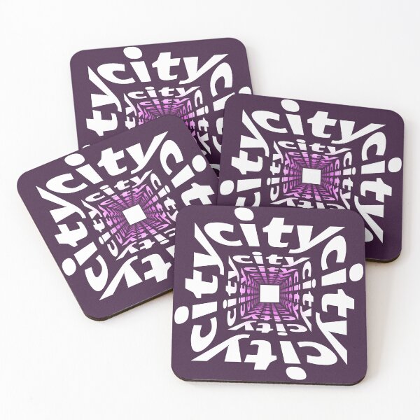 Item preview, City retro hollow | text illustration designed and sold by trepiu.