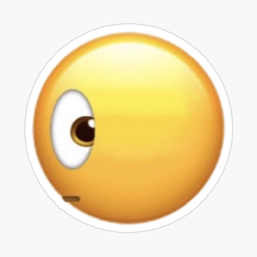 Bombastic Side Eye Emoji Sticker | Sticker