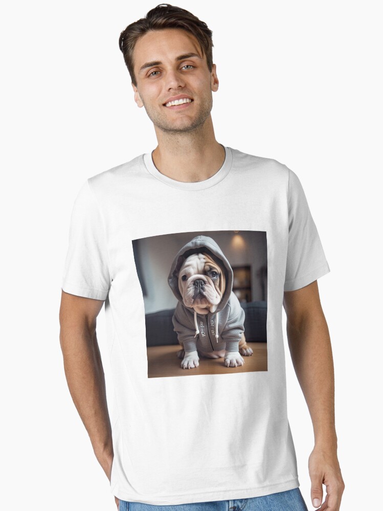 English Bulldog Puppy Grey Hoodie Essential T-Shirt