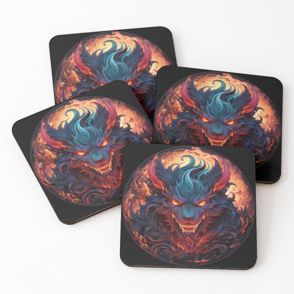 Item preview, The menacing horned demon 2 designed and sold by eyestetix.