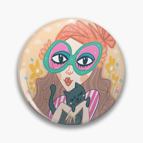 Item preview, Posh Lady with a Cat designed and sold by MarinaBH.