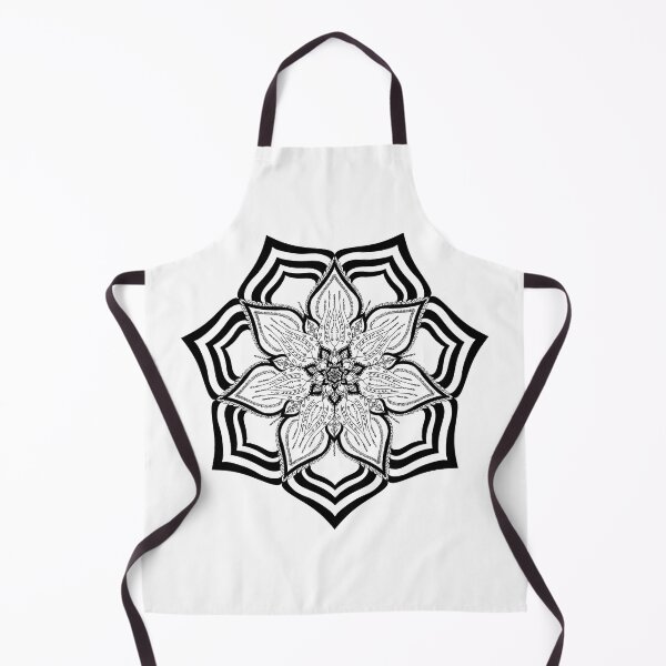 Item preview, Mandala flower black and white style designed and sold by wawaart.