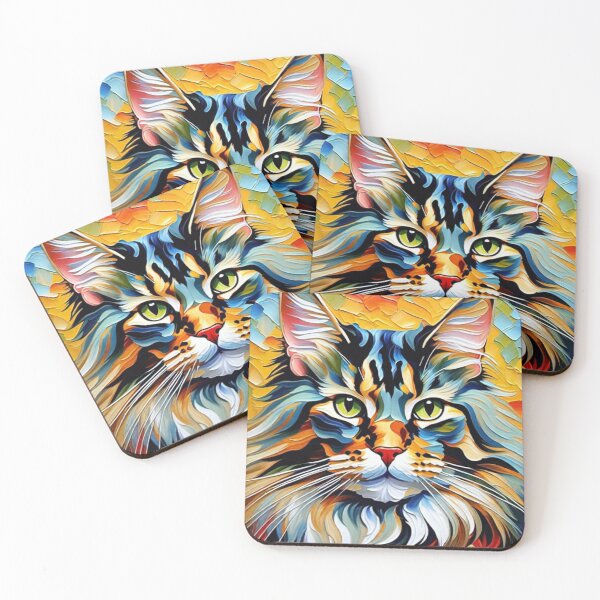 Item preview, Maine Coon Oil Painting designed and sold by Joernoob.