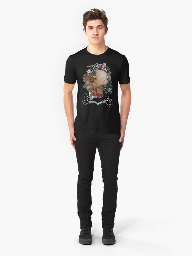 Alternate view of Smart Enough To Know Better Comedy Blimp Slim Fit T-Shirt