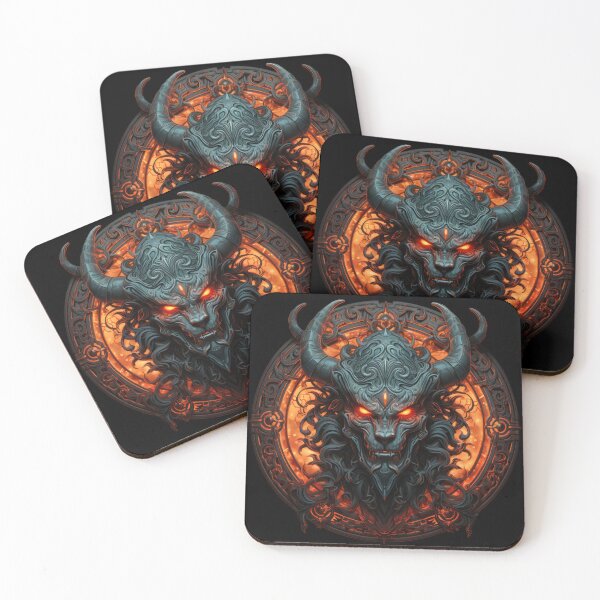 Item preview, The menacing horned demon 4 designed and sold by eyestetix.