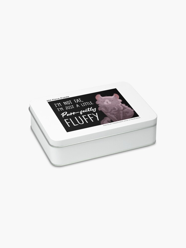 Thumbnail 2 of 3, Jigsaw Puzzle, I'm not fat - American curl kitten designed and sold by FelineEmporium.