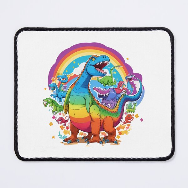 Item preview, A cute clipart of rainbow coloured dinosaurs.. designed and sold by Vegasstickers.