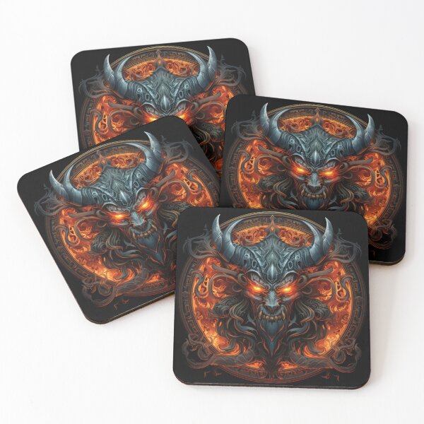 Item preview, The menacing horned demon 5 designed and sold by eyestetix.
