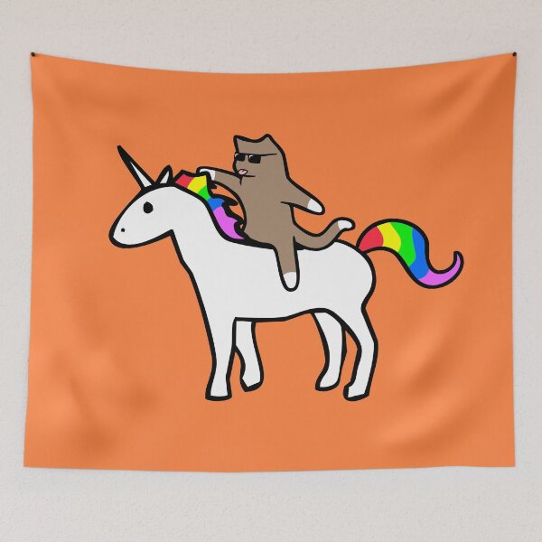 Item preview, Cat Riding Unicorn designed and sold by jezkemp.