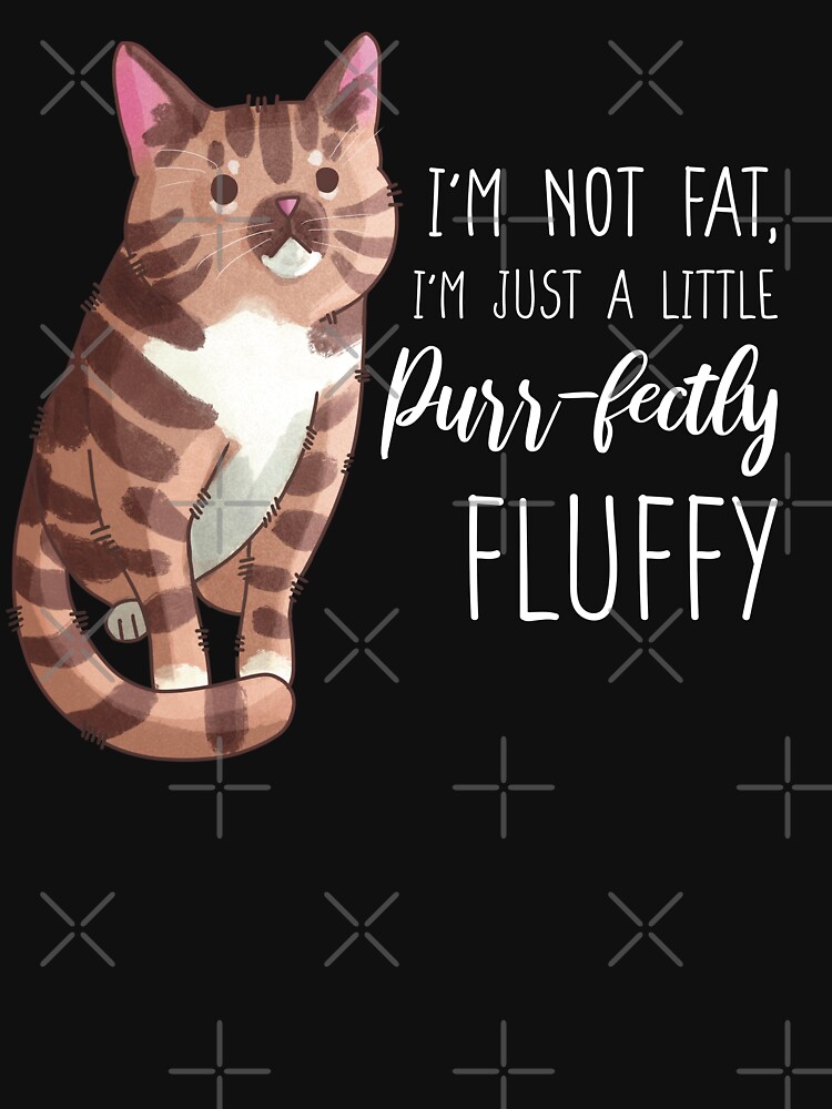Thumbnail 3 of 3, Racerback Tank Top, I'm not fat - Tabby Cat designed and sold by FelineEmporium.