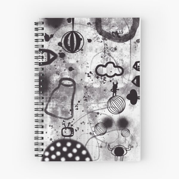 Aperçu de l'œuvre Résumé noir et blanc créée et vendue par Novembercloud.