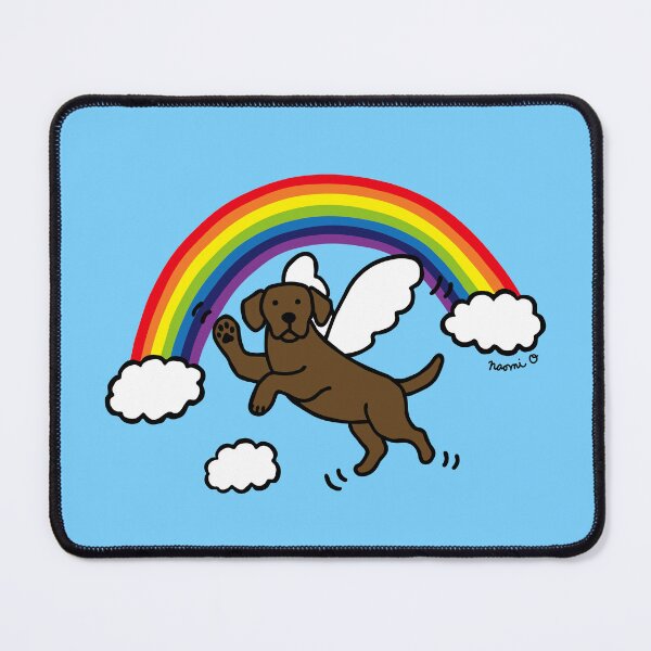 Item preview, Flying Chocolate Labrador Angel designed and sold by HappyLabradors.