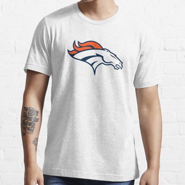 deadmansupplyco Vintage Megaphone - Denver Broncos (White Broncos Wordmark) T-Shirt