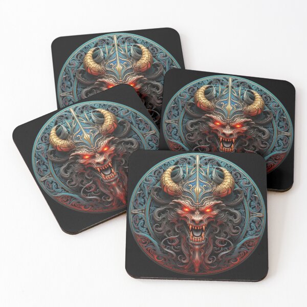Item preview, The menacing horned demon 7 designed and sold by eyestetix.