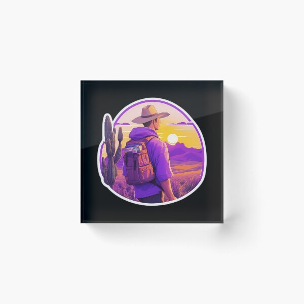 Item preview, Traveler Watching Sunset over Lavender Field designed and sold by Ridiculam Toga.