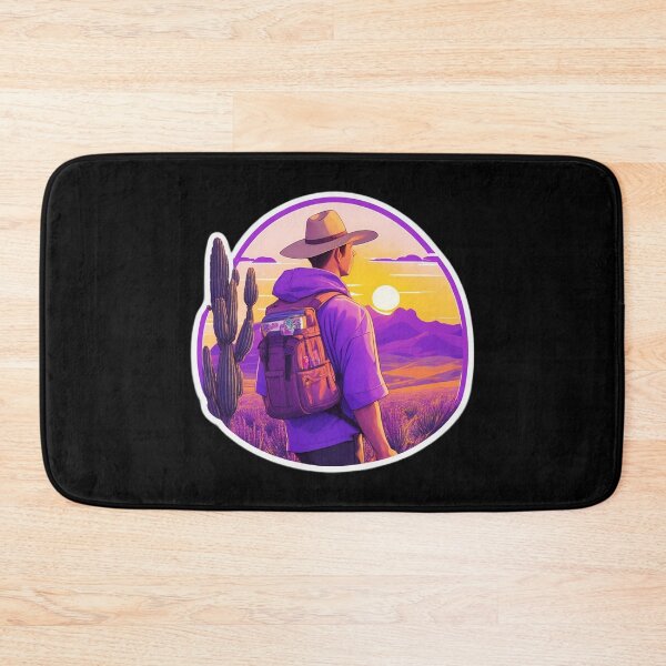 Item preview, Traveler Watching Sunset over Lavender Field designed and sold by Ridiculam Toga.