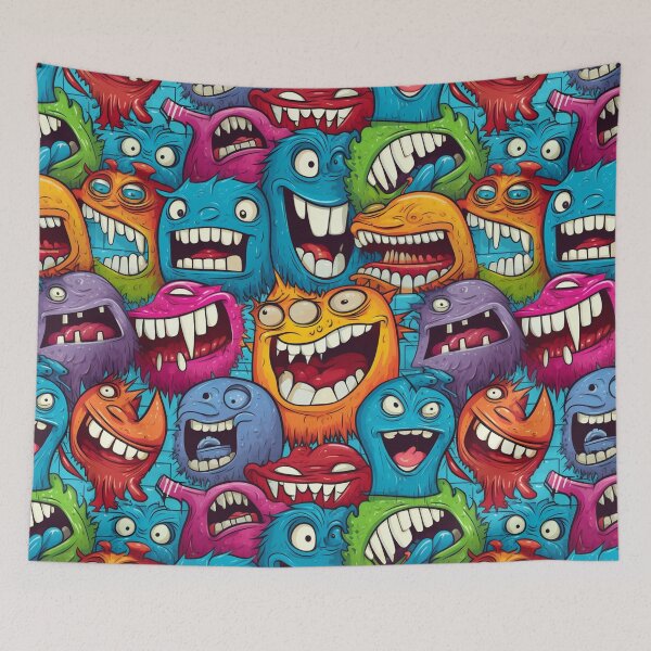Item preview, Monster on the wall 3 designed and sold by Snoobstyle.