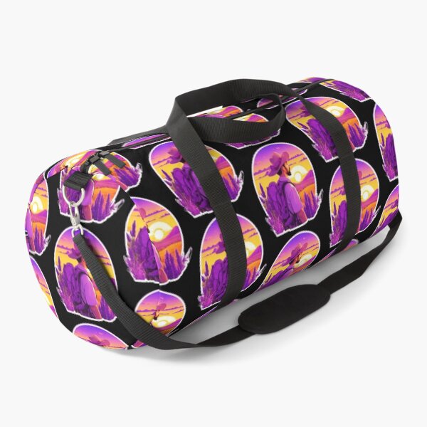 Item preview, Explorer Watching Retro Sunset over Lavender Field designed and sold by Ridiculam Toga.