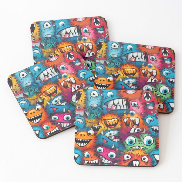 Item preview, Monster on the wall 5 designed and sold by Snoobstyle.