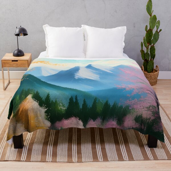 Item preview, Watercolor Mountain Landscape - Impressionism and Chinese painting designed and sold by joejiing.