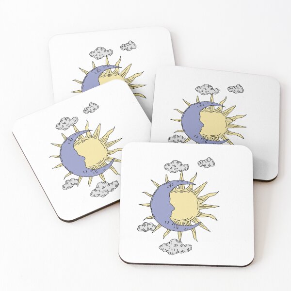 Item preview, sun and moon together designed and sold by Wickystickers.